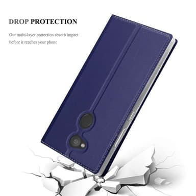 Sony Xperia L2 Suojakuori Lompakkokotelo (Sininen)