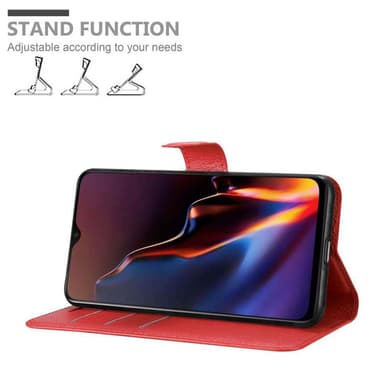 OnePlus 7 Suojakuori Lompakkokotelo (Punainen)