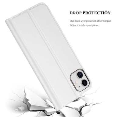 iPhone 11 Suojakuori Lompakkokotelo (Hopea)