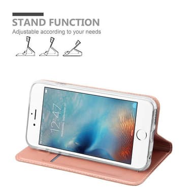 iPhone 6 / 6S Suojakuori Lompakkokotelo (Sininen)