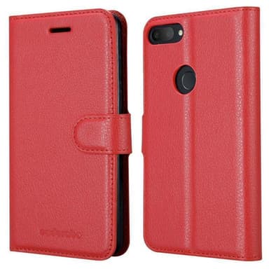Alcatel 1S 2019 Suojakuori Lompakkokotelo (Punainen)