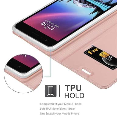 LG K4 2017 Suojakuori Lompakkokotelo (Vaaleanpunainen)