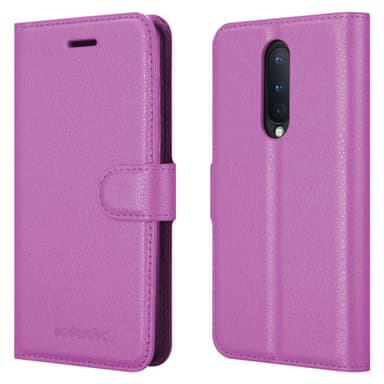 OnePlus 8 Suojakuori Lompakkokotelo (Violetti)