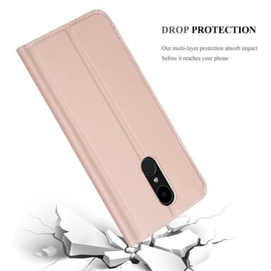LG K4 2017 Suojakuori Lompakkokotelo (Vaaleanpunainen)