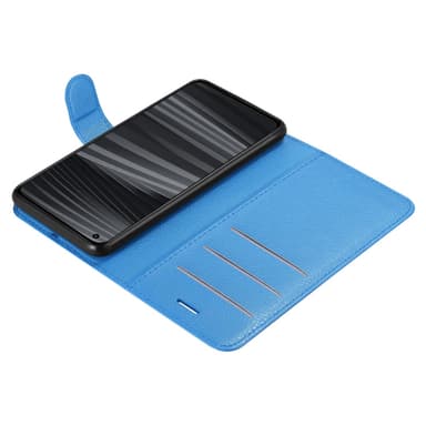 Realme GT 2 PRO Suojakuori Lompakkokotelo (Sininen)
