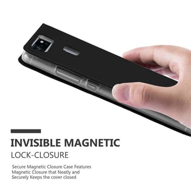 Huawei P9 Suojakuori Lompakkokotelo (Musta)