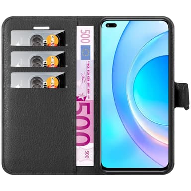 Honor 50 LITE Suojakuori Lompakkokotelo (Musta)