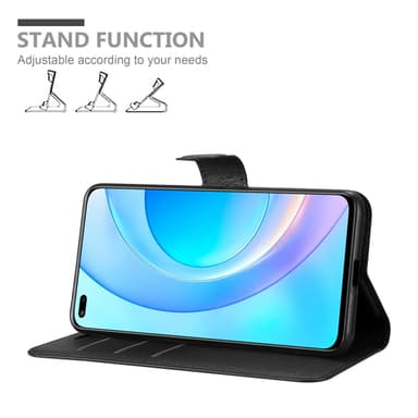 Honor 50 LITE Suojakuori Lompakkokotelo (Musta)