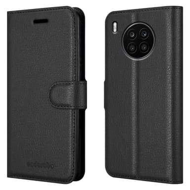 Honor 50 LITE Suojakuori Lompakkokotelo (Musta)