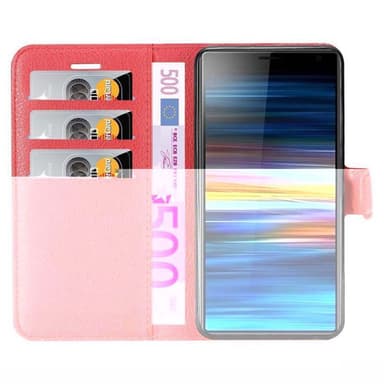 Sony Xperia L3 Suojakuori Lompakkokotelo (Punainen)