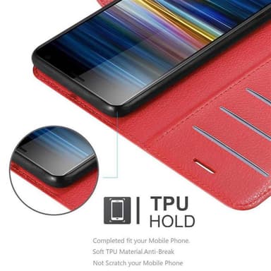 Sony Xperia L3 Suojakuori Lompakkokotelo (Punainen)