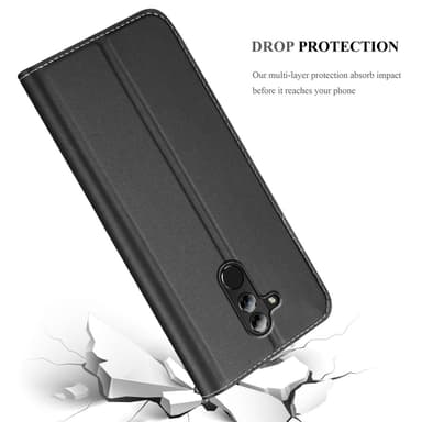 Huawei MATE 20 LITE Suojakuori Lompakkokotelo (Musta)