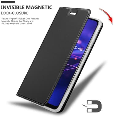 Huawei MATE 20 LITE Suojakuori Lompakkokotelo (Musta)