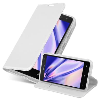 Nokia Lumia 625 Suojakuori Lompakkokotelo (Hopea)