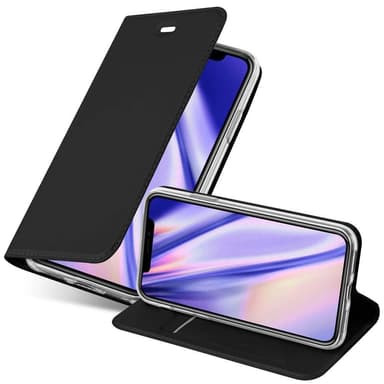 iPhone XS MAX Suojakuori Lompakkokotelo (Musta)