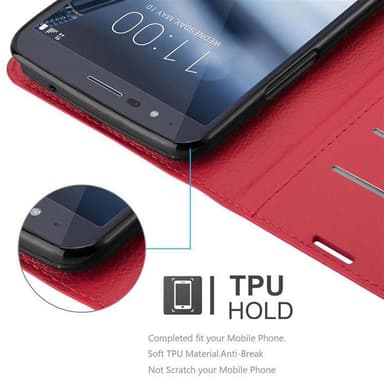 LG STYLUS 3 Suojakuori Lompakkokotelo (Punainen)
