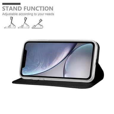iPhone XS MAX Suojakuori Lompakkokotelo (Musta)
