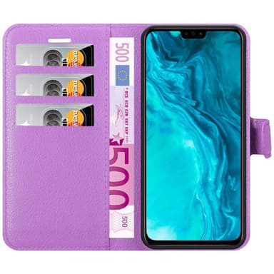 Honor 9X LITE Suojakuori Lompakkokotelo (Violetti)