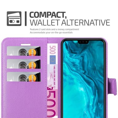 Honor 9X LITE Suojakuori Lompakkokotelo (Violetti)