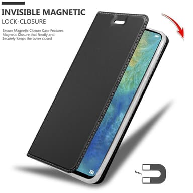 Huawei MATE 20 Suojakuori Lompakkokotelo (Musta)