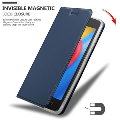 Motorola MOTO C Suojakuori Lompakkokotelo (Sininen)