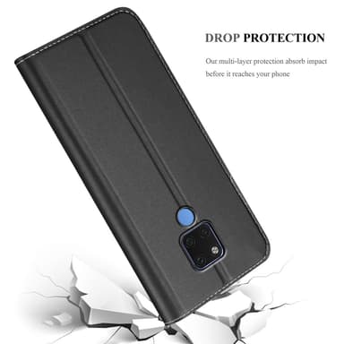 Huawei MATE 20 Suojakuori Lompakkokotelo (Musta)