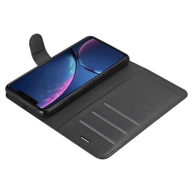 iPhone 11 Suojakuori Lompakkokotelo (Musta)