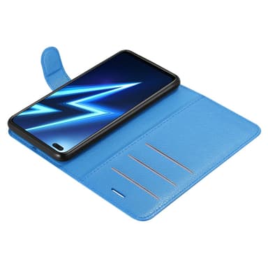 Realme 6 PRO Suojakuori Lompakkokotelo (Sininen)