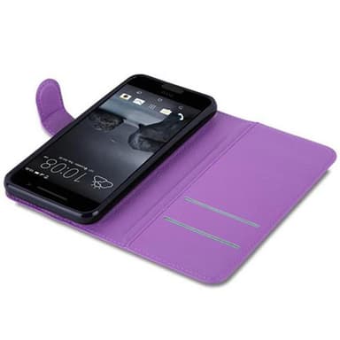 HTC ONE A9 Suojakuori Lompakkokotelo (Violetti)