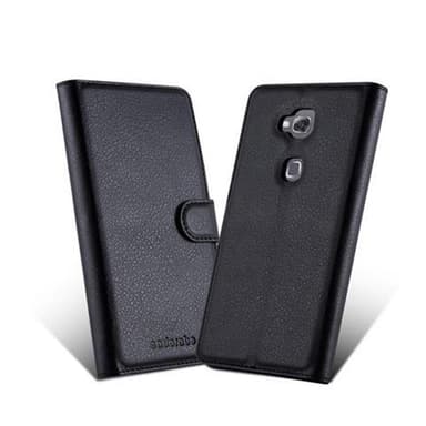 Huawei D3 MATE 7 MINI Suojakuori Lompakkokotelo (Musta)