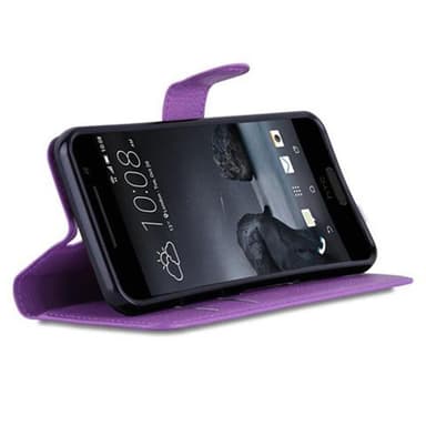 HTC ONE A9 Suojakuori Lompakkokotelo (Violetti)