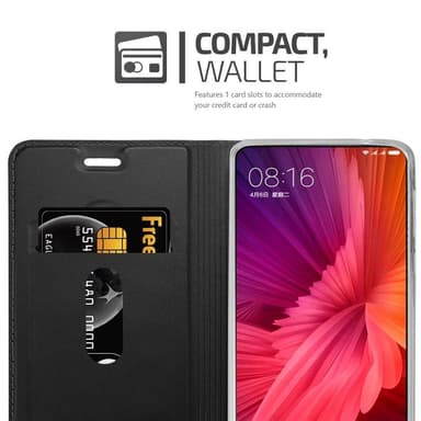 Xiaomi Mi MIX 2 Suojakuori Lompakkokotelo (Musta)