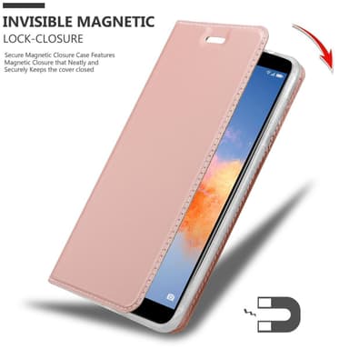 Honor 7X Suojakuori Lompakkokotelo (Vaaleanpunainen)