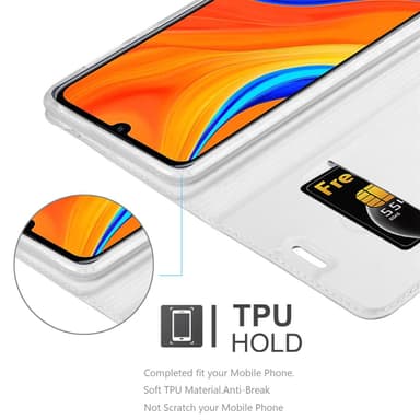 Huawei Y6S Suojakuori Lompakkokotelo (Hopea)