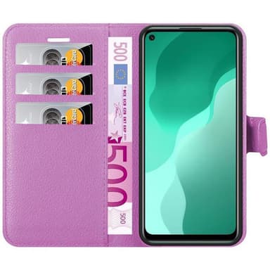 Huawei NOVA 7 SE Suojakuori Lompakkokotelo (Violetti)