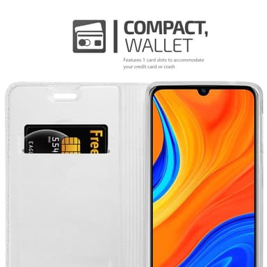 Huawei Y6S Suojakuori Lompakkokotelo (Hopea)