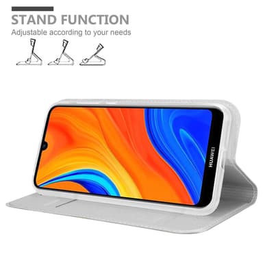 Huawei Y6S Suojakuori Lompakkokotelo (Hopea)