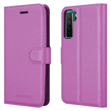 Huawei NOVA 7 SE Suojakuori Lompakkokotelo (Violetti)
