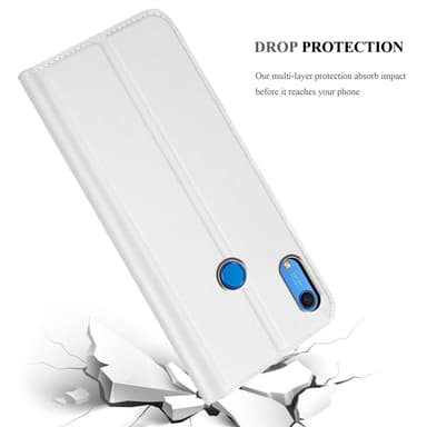 Huawei Y6S Suojakuori Lompakkokotelo (Hopea)