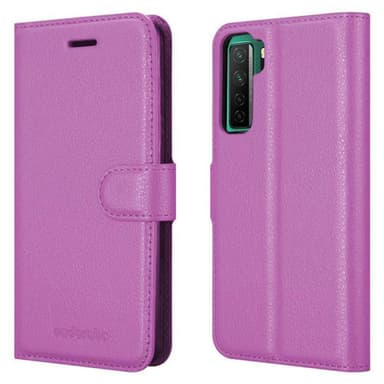 Huawei NOVA 7 SE Suojakuori Lompakkokotelo (Violetti)