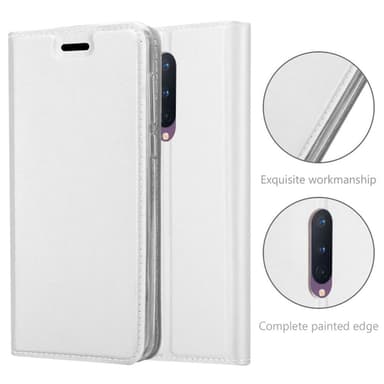 OnePlus 8 Suojakuori Lompakkokotelo (Hopea)