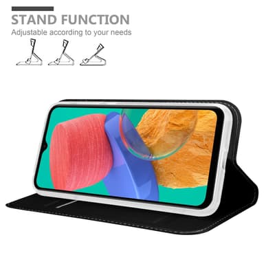 Samsung Galaxy M33 5G Suojakuori Lompakkokotelo (Musta)