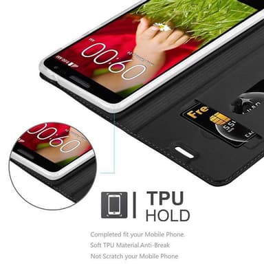 LG G2 MINI Suojakuori Lompakkokotelo (Musta)