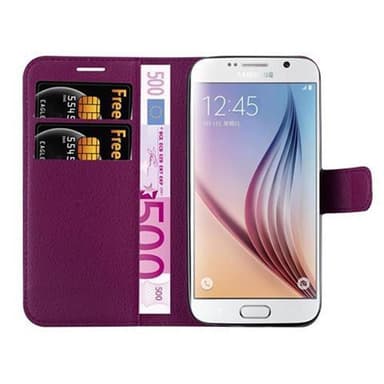 Samsung Galaxy S7 Suojakuori Lompakkokotelo (Violetti)