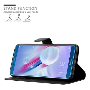 Honor 9 LITE Suojakuori Lompakkokotelo (Musta)