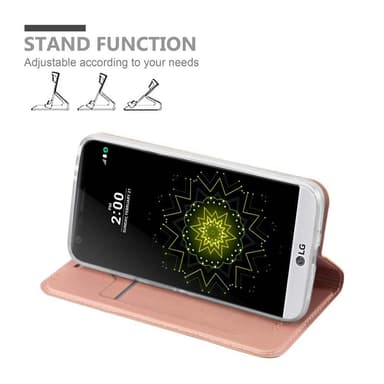 LG G5 Suojakuori Lompakkokotelo (Vaaleanpunainen)