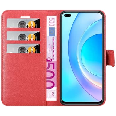 Honor 50 LITE Suojakuori Lompakkokotelo (Punainen)
