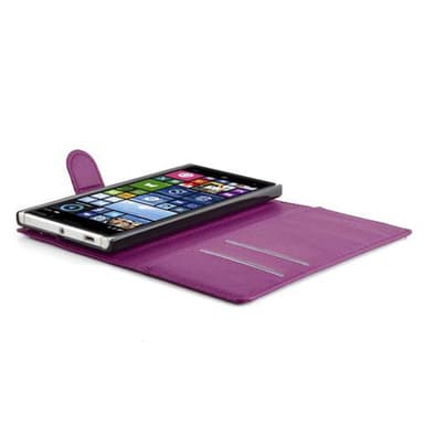 Nokia Lumia 830 Suojakuori Lompakkokotelo (Violetti)