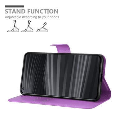 Realme GT 2 PRO Suojakuori Lompakkokotelo (Violetti)