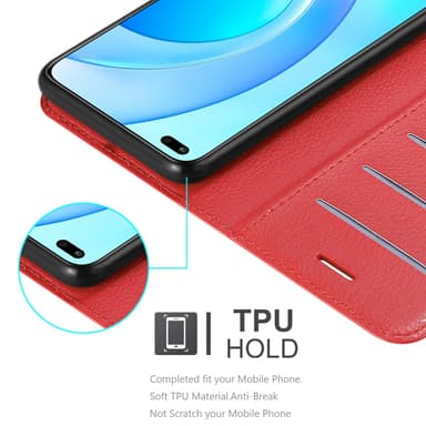 Honor 50 LITE Suojakuori Lompakkokotelo (Punainen)